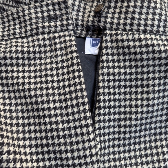 VTG 80s NWT Prophecy by Sag Harbor Wool Houndstooth High Rise Taper Leg Pants 14 - Picture 6 of 9